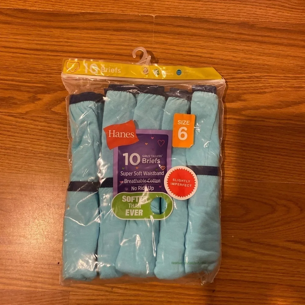 Hanes girls tagless